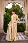 Sahuri Gold Tissue With Zari Weaving Work Saree Wholesale Market In Surat With Price